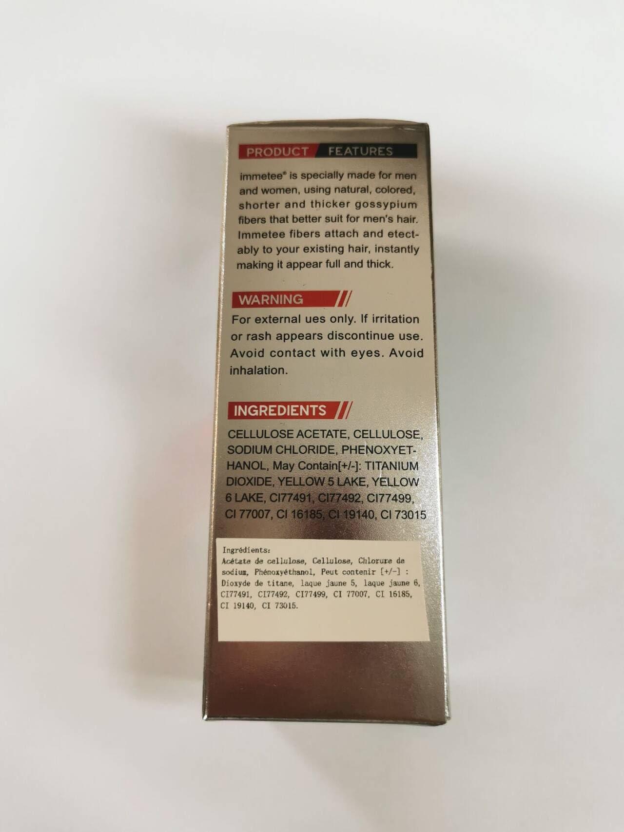 immetee immetee Hair Building Fibres Powder, Hair Fibres for Women & Men, 28g