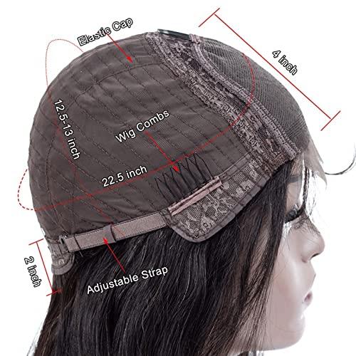 YUHUAWF YUHUAWF Wigs Raw Indian Hair Deep Curly Human Hair Wigs 4x4 Lace Closure Wig 8-30inch Wet and Wavy Curly Lace Front Human Hair Wigs for Women for Daily Party