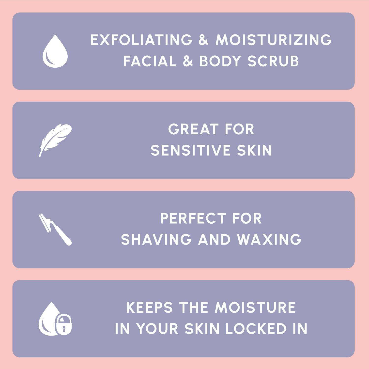 Brooklyn Botany Brooklyn Botany Brown Sugar Body Scrub - Moisturizing and Exfoliating Body, Face, Hand, Foot Scrub - Fights Acne, Fine Lines & Wrinkles, Great Gifts For Women & Men - 10 oz