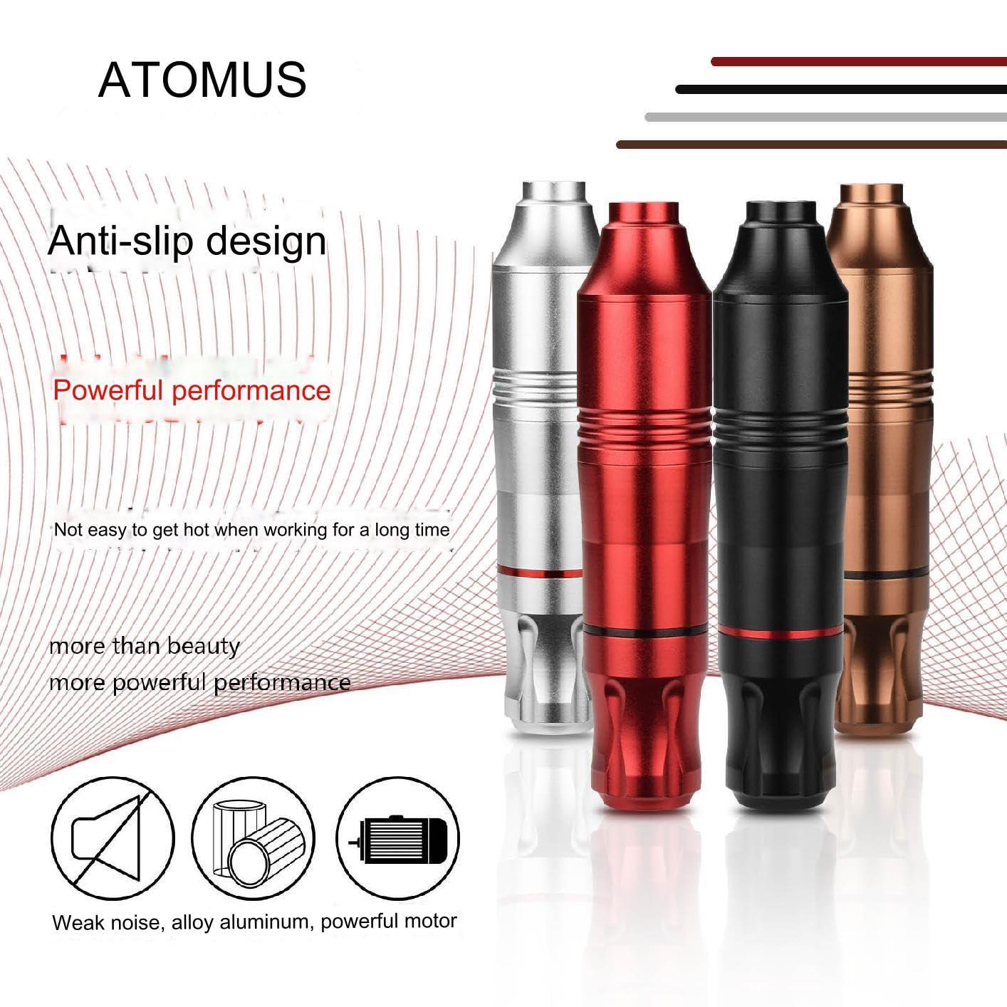 TTOOGO Complete Tattoo Pen Kit for Beginners - Rotary Tattoo Machine with Needles, Power Supply, Foot Pedal, and Pigments for Lining and Shading,Gold