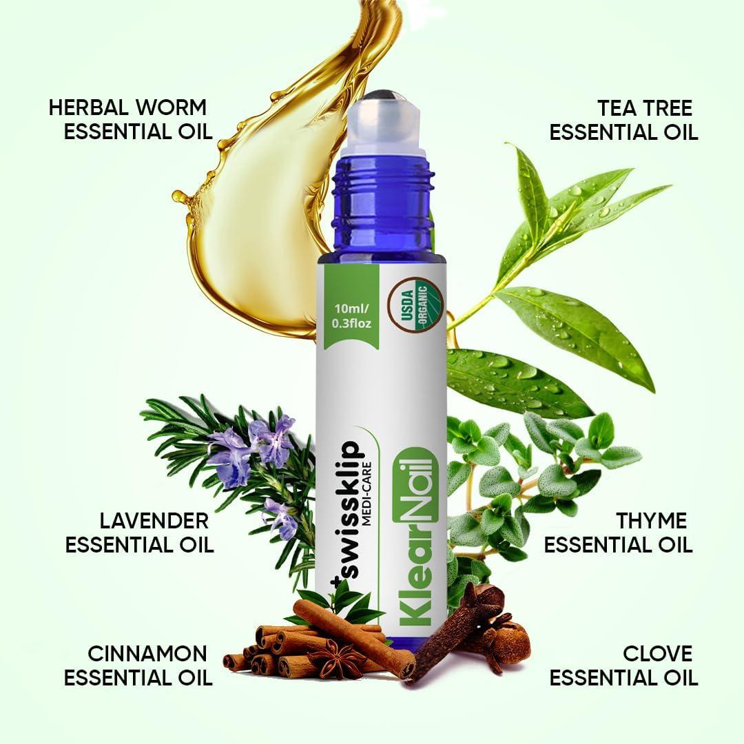 Swissklip Swissklip Nail Care Bundle I Heavy Duty Toenail Clippers for Seniors Thick Toenails I Medi-Care Toenail Stick I Natural Solution for Healthy Nails I 360 Nail Clipper