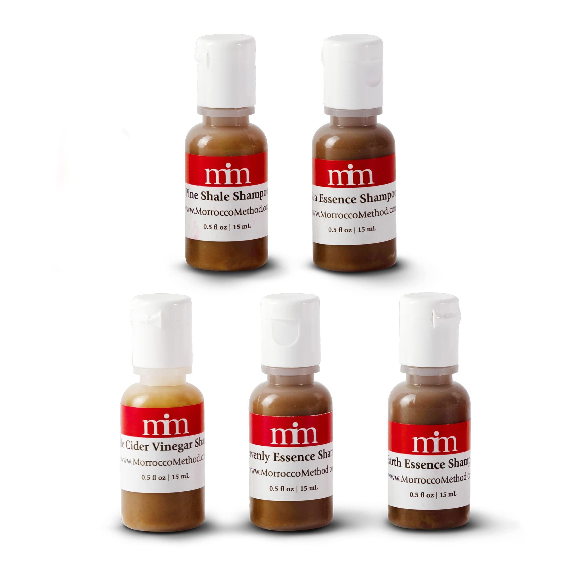 Morrocco Method Morrocco Method 5 Elements Shampoo Sample Set. 100% Natural & Raw. Unisex for All Hair & Scalp Types. No SLS, Parabens or GMO's. Made in USA. Wildcrafted & Pure. 0.5 oz. each (5 Pack)