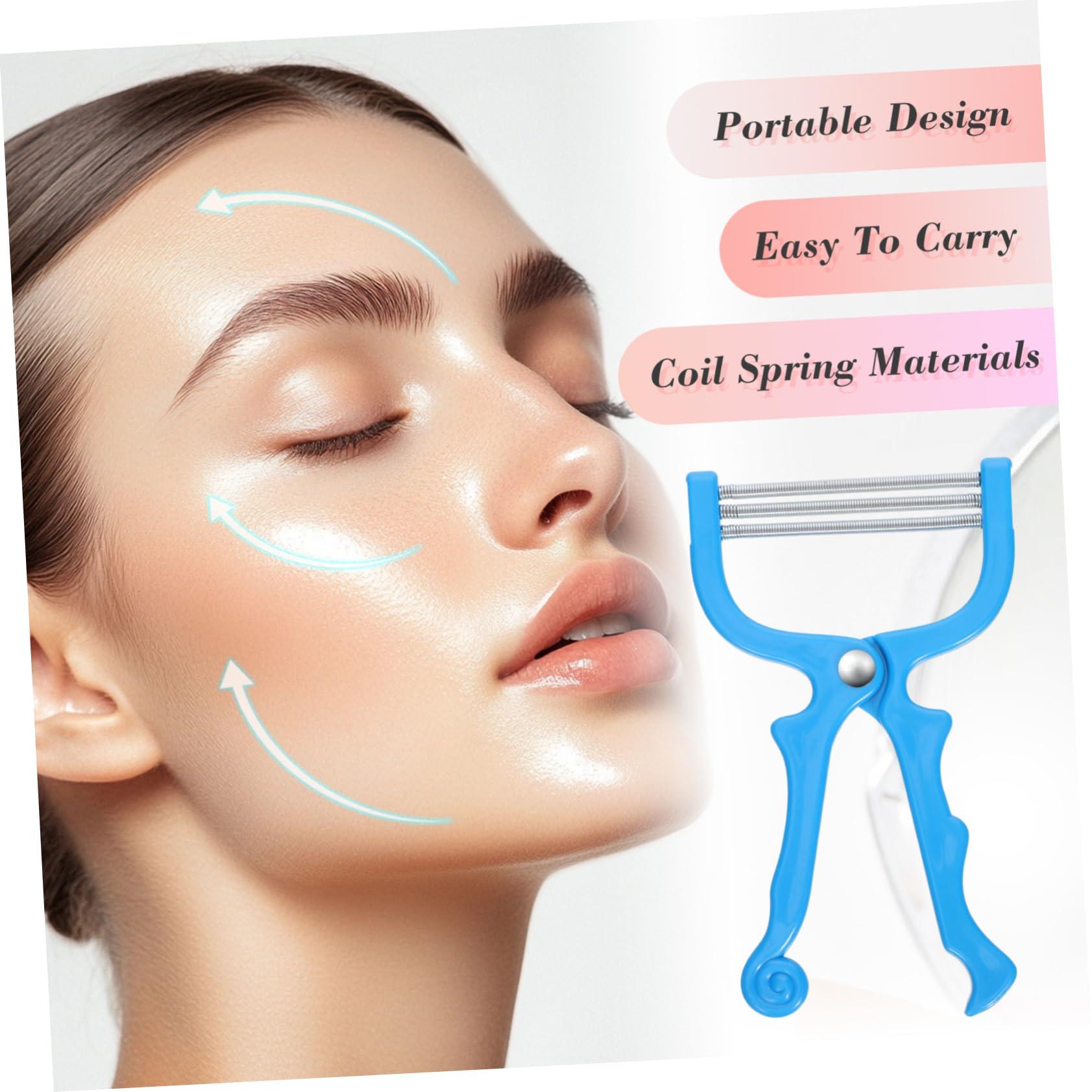 MERRYHAPY MERRYHAPY Face Threading Tool Facial Hair Removal Brush Spring Threading Facial Hair Remover Blue Portable Facial Threading Tool