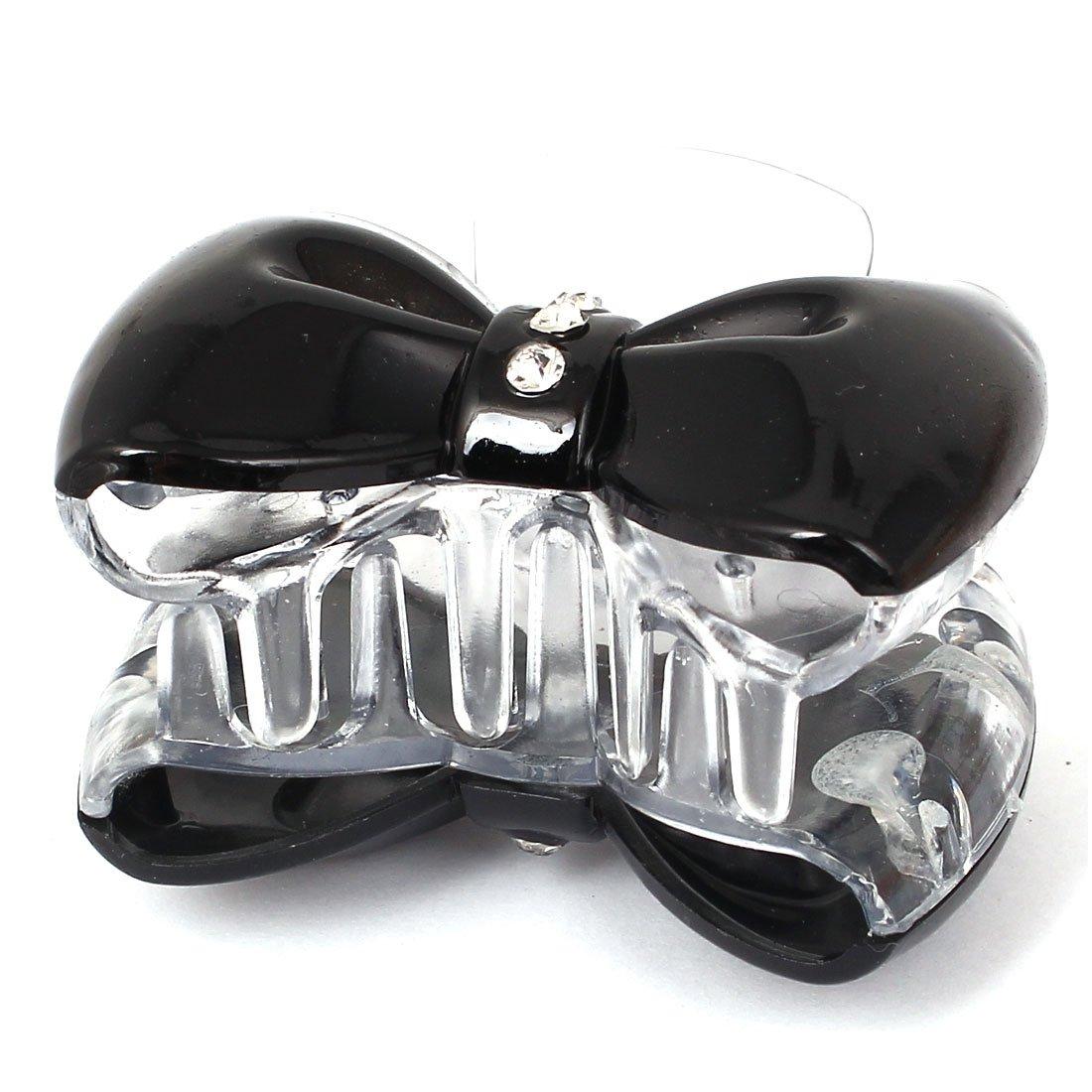 Generic Qtqgoitem Plastic Bowknot Design Women Hair Claw Clip Hairclip Indigo Black (Model: 7a3 035 d10 9a5 91f)