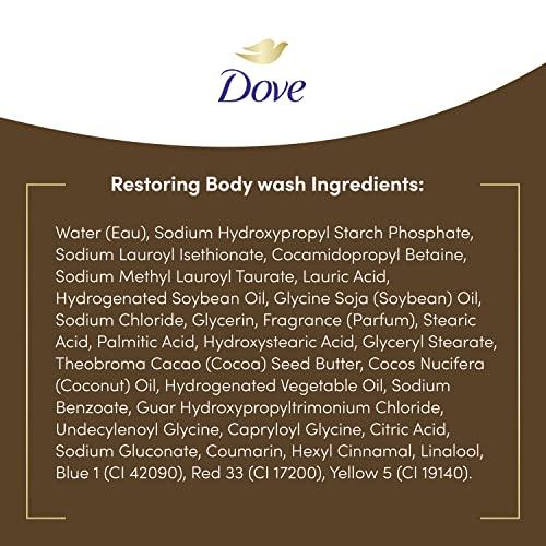 Dove Dove Purely Pampering Body Wash for Dry Skin Coconut Butter and Cocoa Butter Effectively Washes Away Bacteria While Nourishing Your Skin 22 oz 4 count