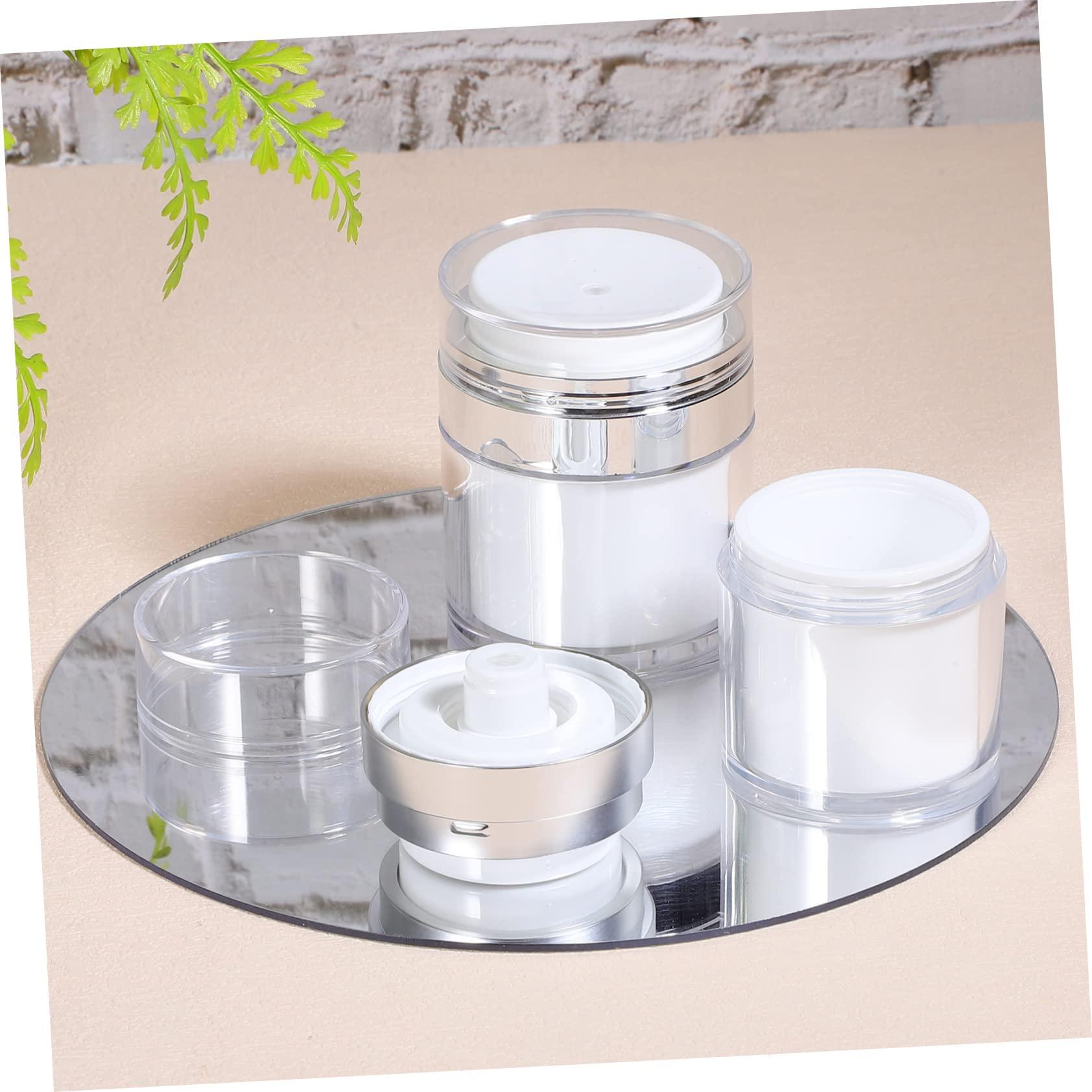 Didiseaon Didiseaon 4 Pcs Airless Pump Cosmetic Containers Set Travel Size Refillable Jars 2 x 50ML & 2 x 30ML for Lotions and Creams Leakproof and Ideal for Travel Toiletries