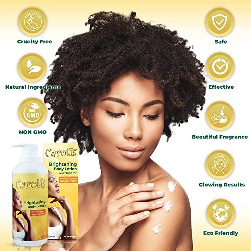 carotis Carotis, Skin Brightening Lotion - 13.5 Fl oz / 400ml |For Body, Knees, Elbows, Hands, with Carrot Oil and Vitamin A