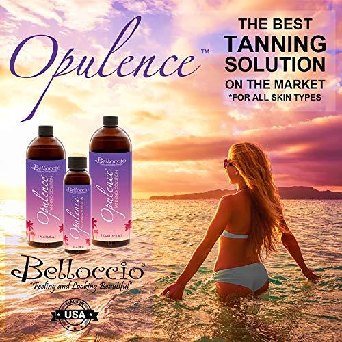 Belloccio Belloccio Master T95 High Performance Sunless Turbine Spray Tanning System; 4 Solution Variety Pack with Opulence & 8, 10, 12% DHA Simple Tan, Tent, Accessories & User Guide Video Link