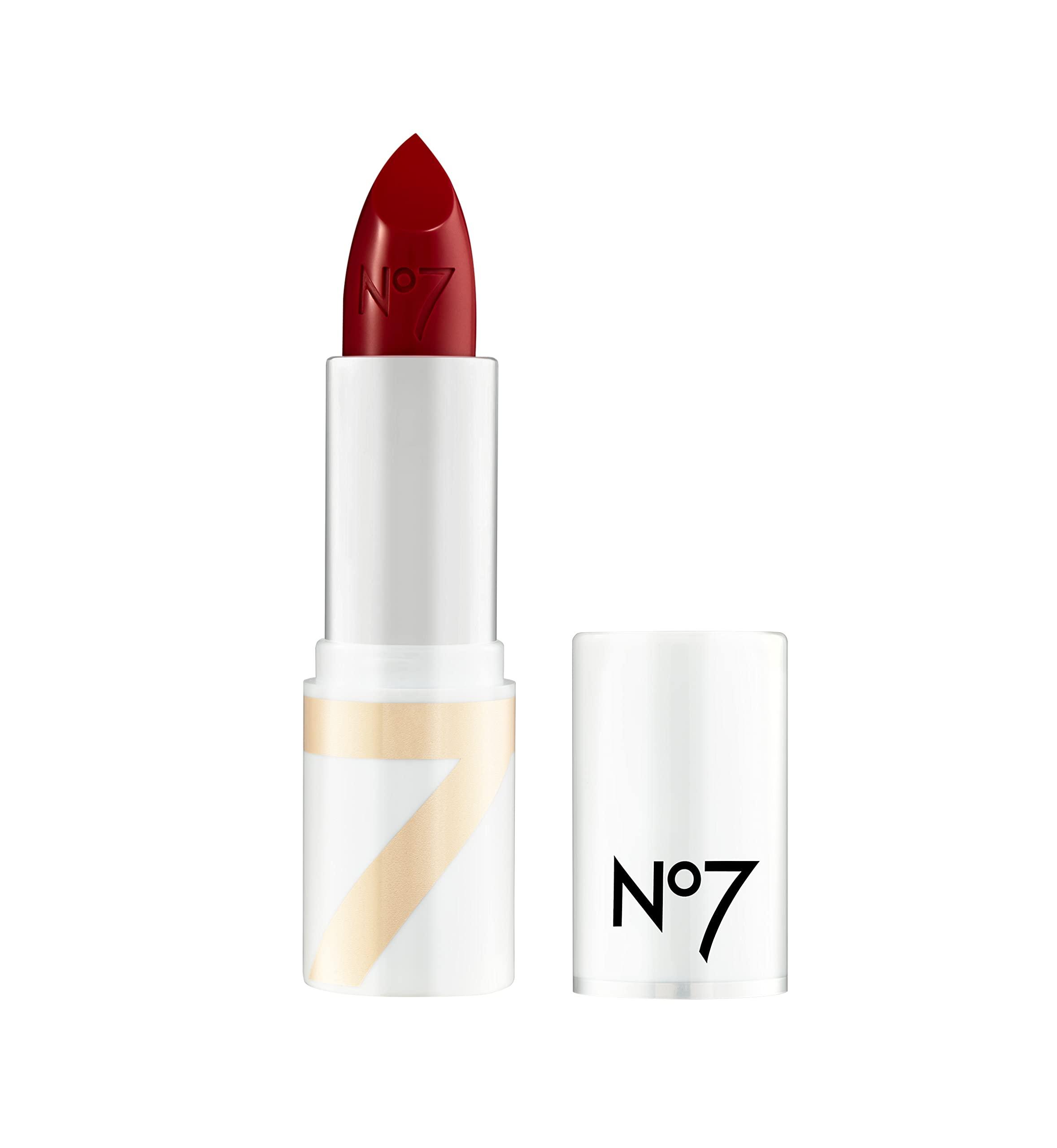 No.7 No7 Age Defying Lipstick - Soft Cherry - Anti-Aging Makeup for Women - Hydrating Pink Lipstick with Hyaluronic Acid for Plumper, Smoother, Younger Looking Lips Over Time (3.5g)