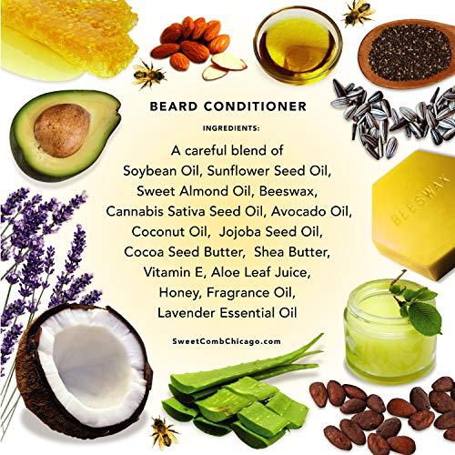 Sweet Comb Chicago Sweet Comb Chicago: Beeswax Beard Conditioner, Strong Hold for Your Beard, Strengthens & Softens Beards & Mustaches - Leave in Conditioner Wax for Men