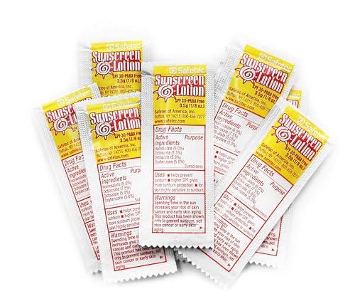 Safetec Safetec Sunscreen Lotion 1000 Packets SPF30+ and PABA-Free