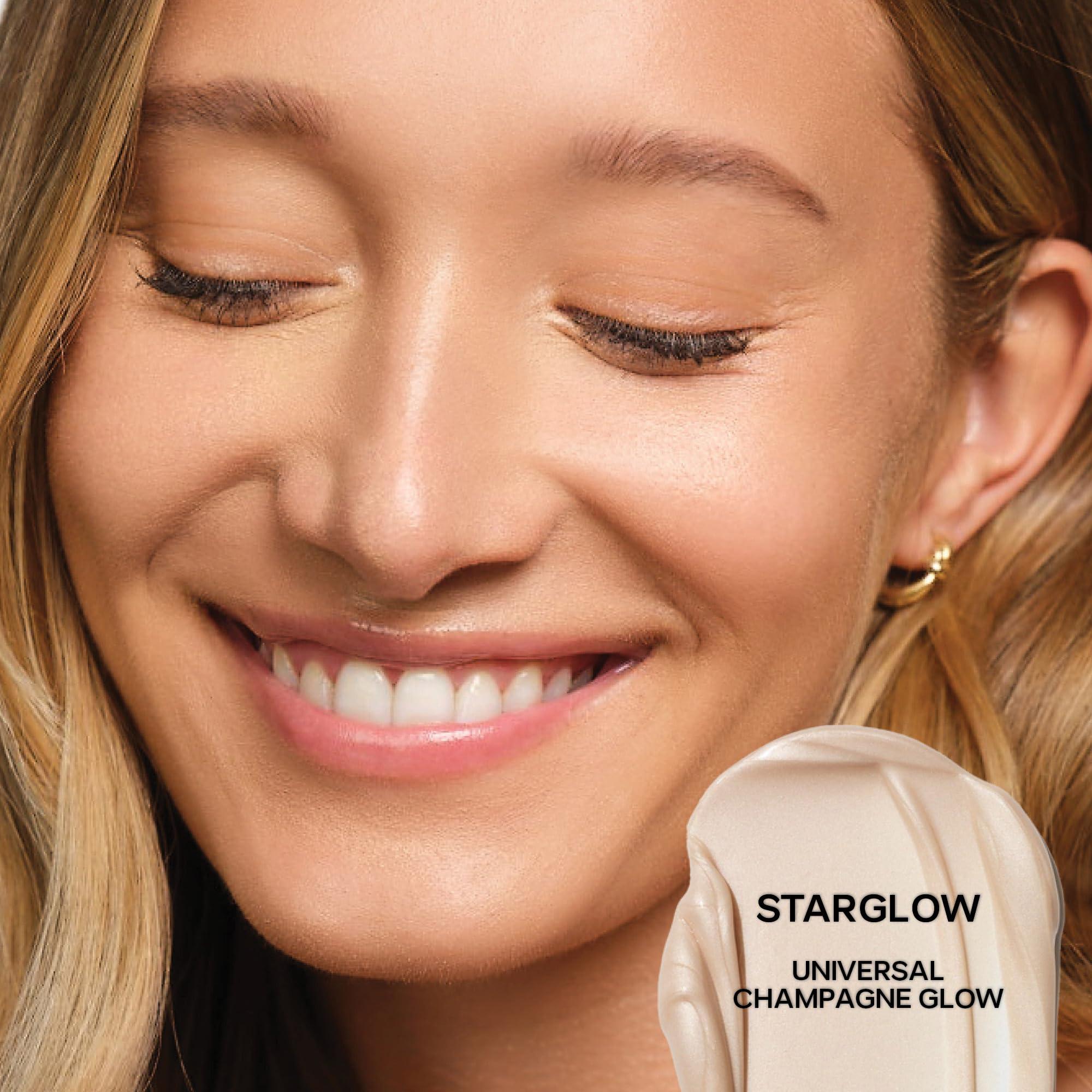Saie Saie Glowy Super Gel Lightweight Illuminator - Luminizer and Makeup Primer for Glowing Skin - Enriched with Vitamin C + Hydrating Squalane Oil - Starglow (1 oz)