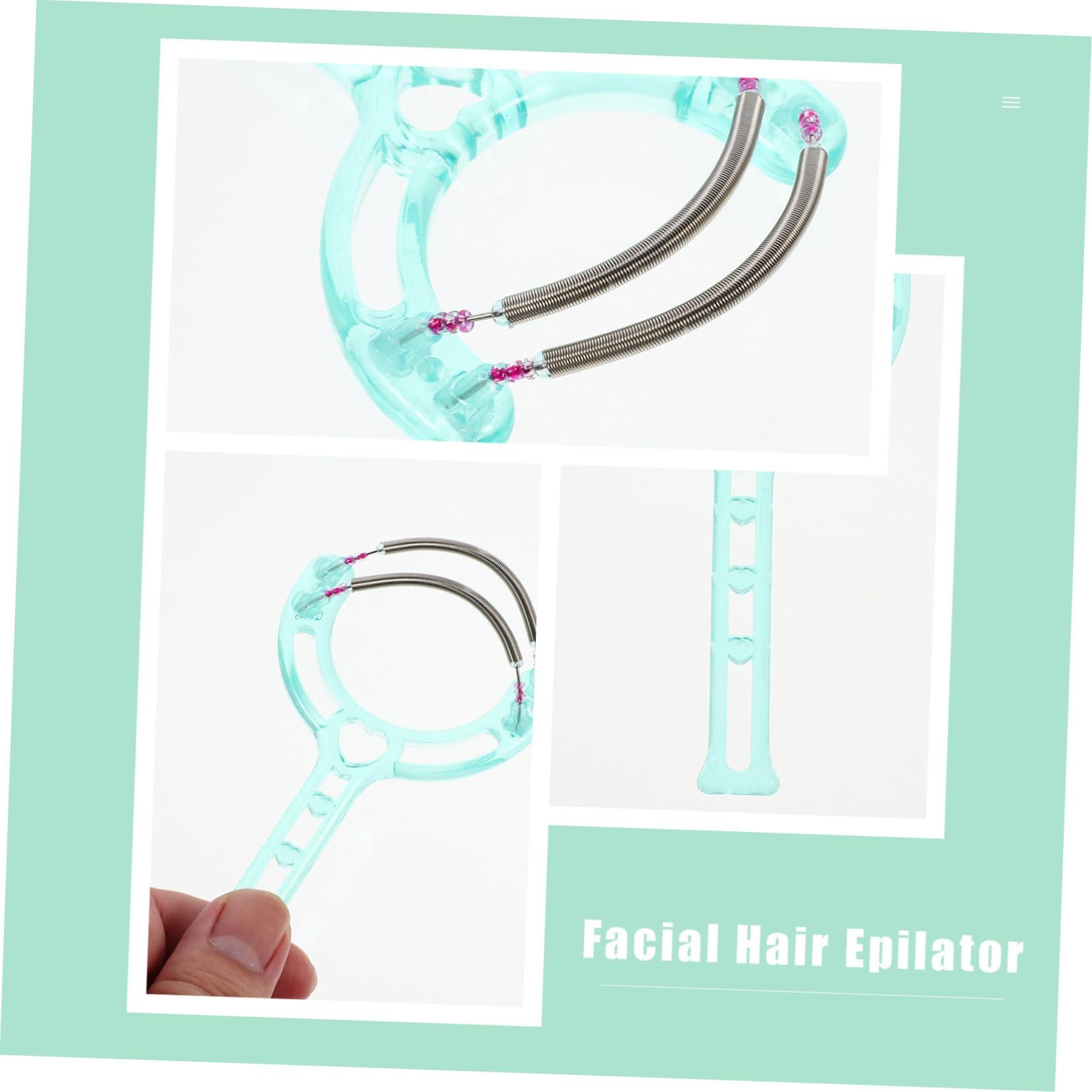 MERRYHAPY MERRYHAPY Manual Facial Hair Removal Threading Tool Portable Spring Epilator for Women Face Hair Remover Dual Spring Design Random for Eyebrows and Facial Hair Removal