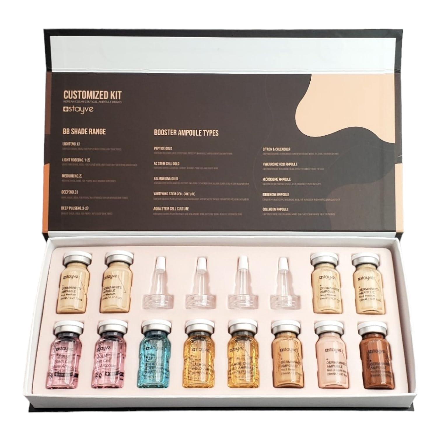 Stayve Stayve BB Shine Glow Customized Kit Booster and Pigments Mix - 12 Vials