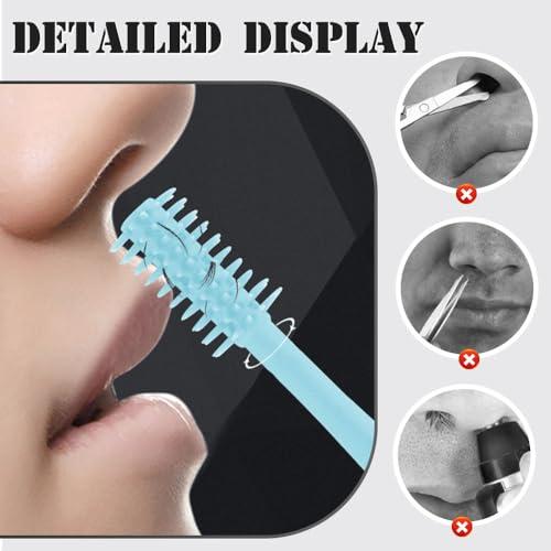 CAJDEOPYE CAJDEOPYE 2 in 1 Nose Hair Trimmer,Mini Double Sided Portable Nasal Hair Cutter,Manual 360 Rotating Nose Hair Remover Tools for Men and Women /1630