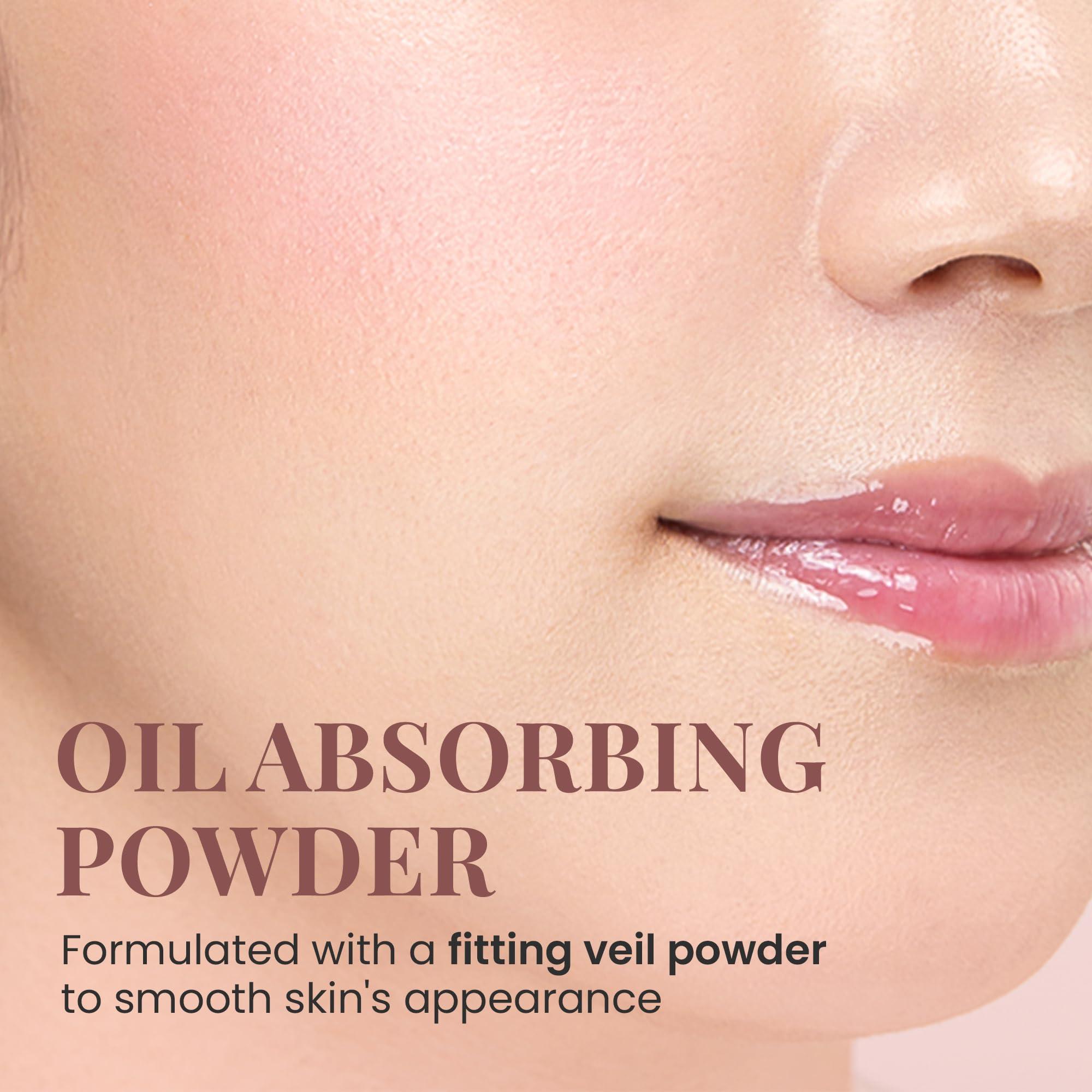 Paul & Joe Paul & Joe Pressed Blush Palette Refill Only, Case Sold Separately, Oil-Absorbing Blush Powder, Bi-Color Face Blushes with Fitting Veil Powder, Light Pink and Light Orange, 02 Confiserie, 0.17 oz