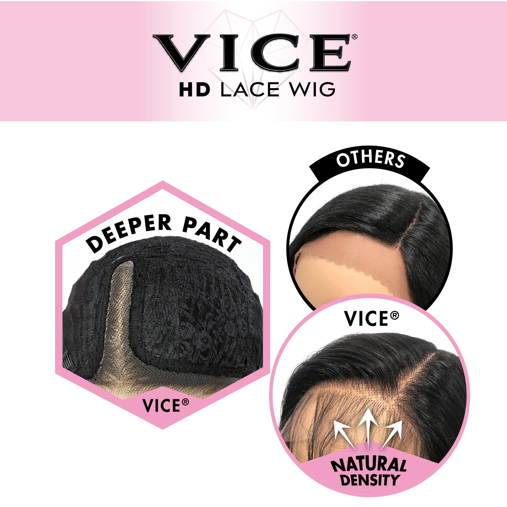 Sensationnel Sensationnel Vice lace front wigs - unit 17 5 inch Deep part synthetic preplucked hairline (LT27/1)
