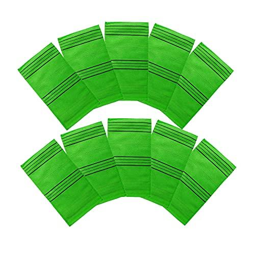 Exfoliating Towel GOLDSANGSA-Korean Exfoliating Towel Washcloth Mitts (Large 10pcs)/Korean Italy Towel Skincare Exfoliating Scrub Bath Cloth Remove Dead Skin