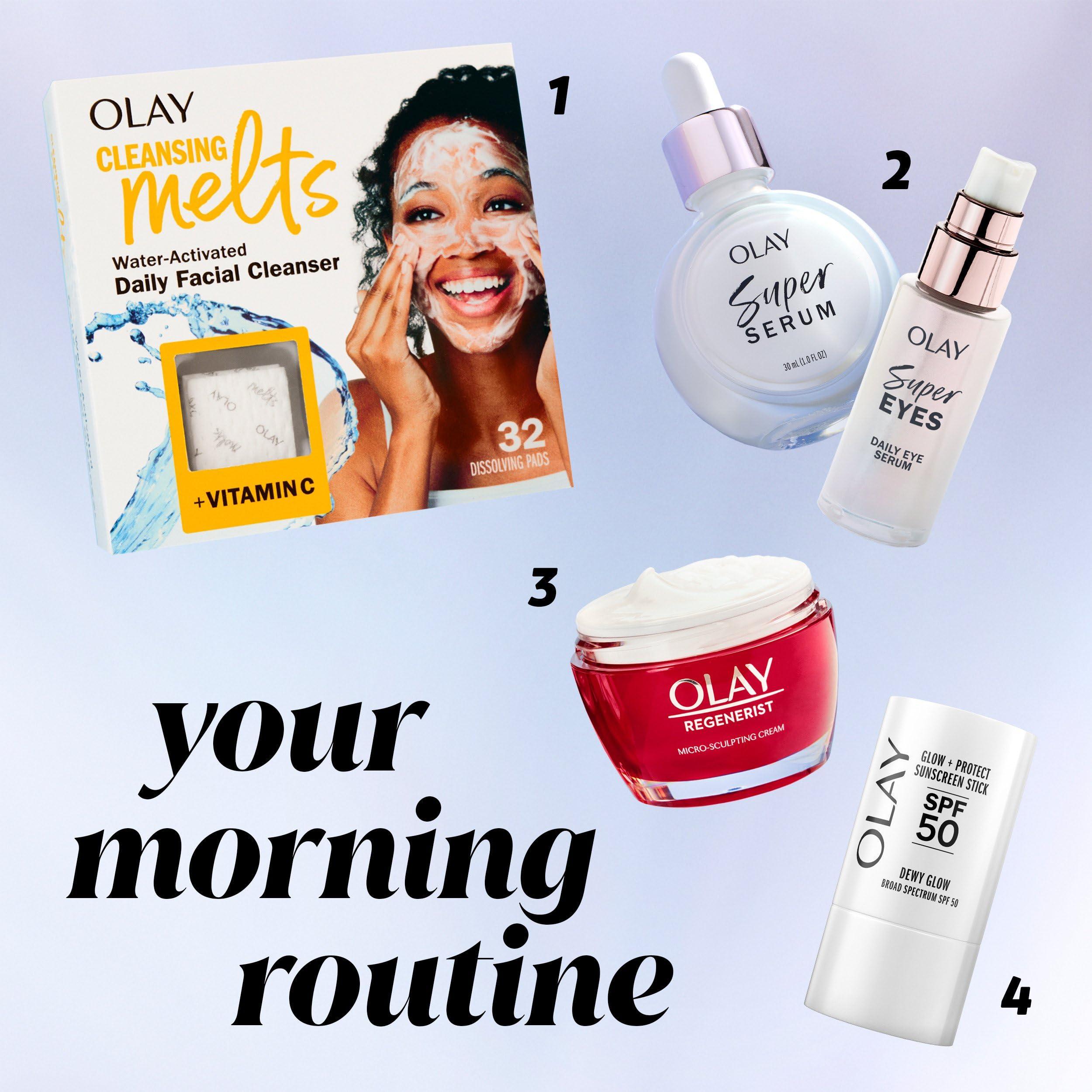 Olay Olay Super Eye Serum - Vitamin C, Caffeine, Niacinamide, Amino Peptide, Aloe Vera - Brightens Dark Circles, Anti-Wrinkle, Anti-Aging, Brightening, Smooths Fine Lines, Firming, Hydrating, 0.45 Oz