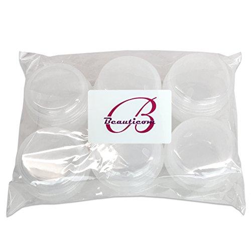 Beauticom Beauticom 48 Pieces 20G/20ML White Frosted Container Jars with Inner Liner for Homemade Moisturizers, Lotions, Skin Care Products - BPA Free