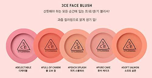 3CE 3CE Style Nanda Face Blush, Matte, Pink, Palette, 5g, 0.17oz (DELECTABLE)