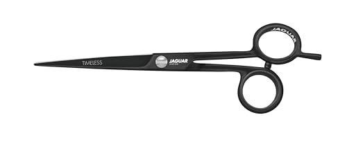 JAGUAR Jaguar Offset Hair Cutting Scissors White Line JP 10 BLACK 46575-1 - 5.75 Inches