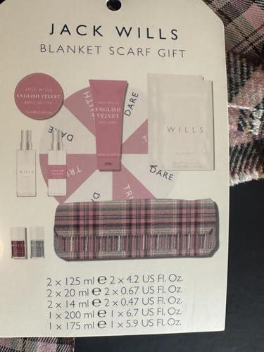 Generic Jack Wills Blanket Scarf & Toiletries Gift Set