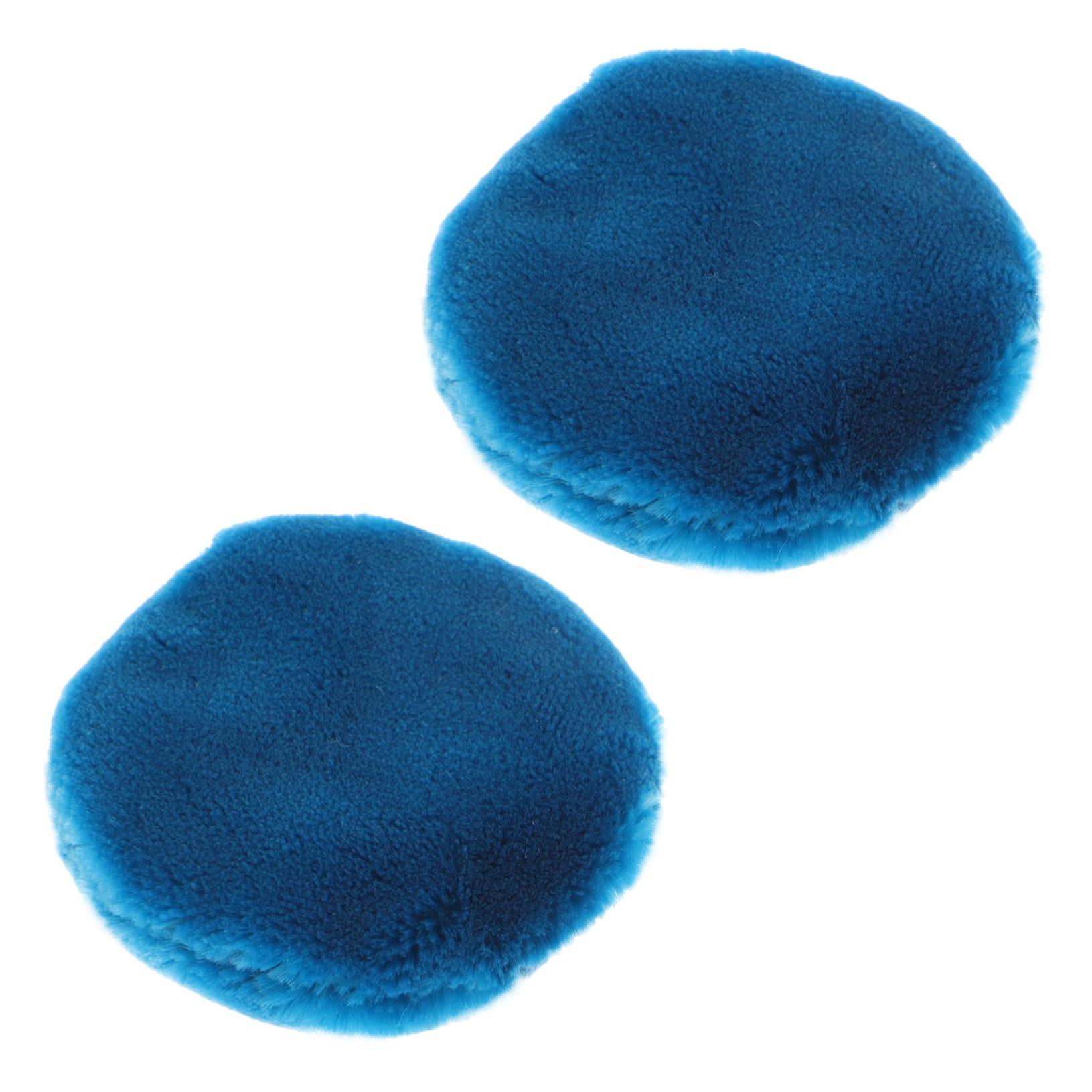 Ipetboom Ipetboom 4 Pcs Powder Puff Face Puff Body Puff Powder Container with Puff Sponge Puff Fluffy Powder Makeup Pads for Pressed Velour Powder Dispenser Makeup Puff Velvet Puffs Plush Blue