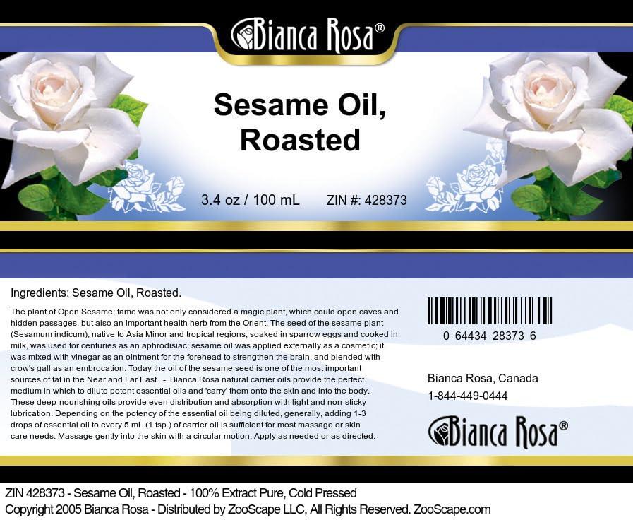 Bianca Rosa Bianca Rosa Sesame Oil, Roasted - 100% Pure, Cold Pressed (3.40 fl oz, ZIN: 428373)