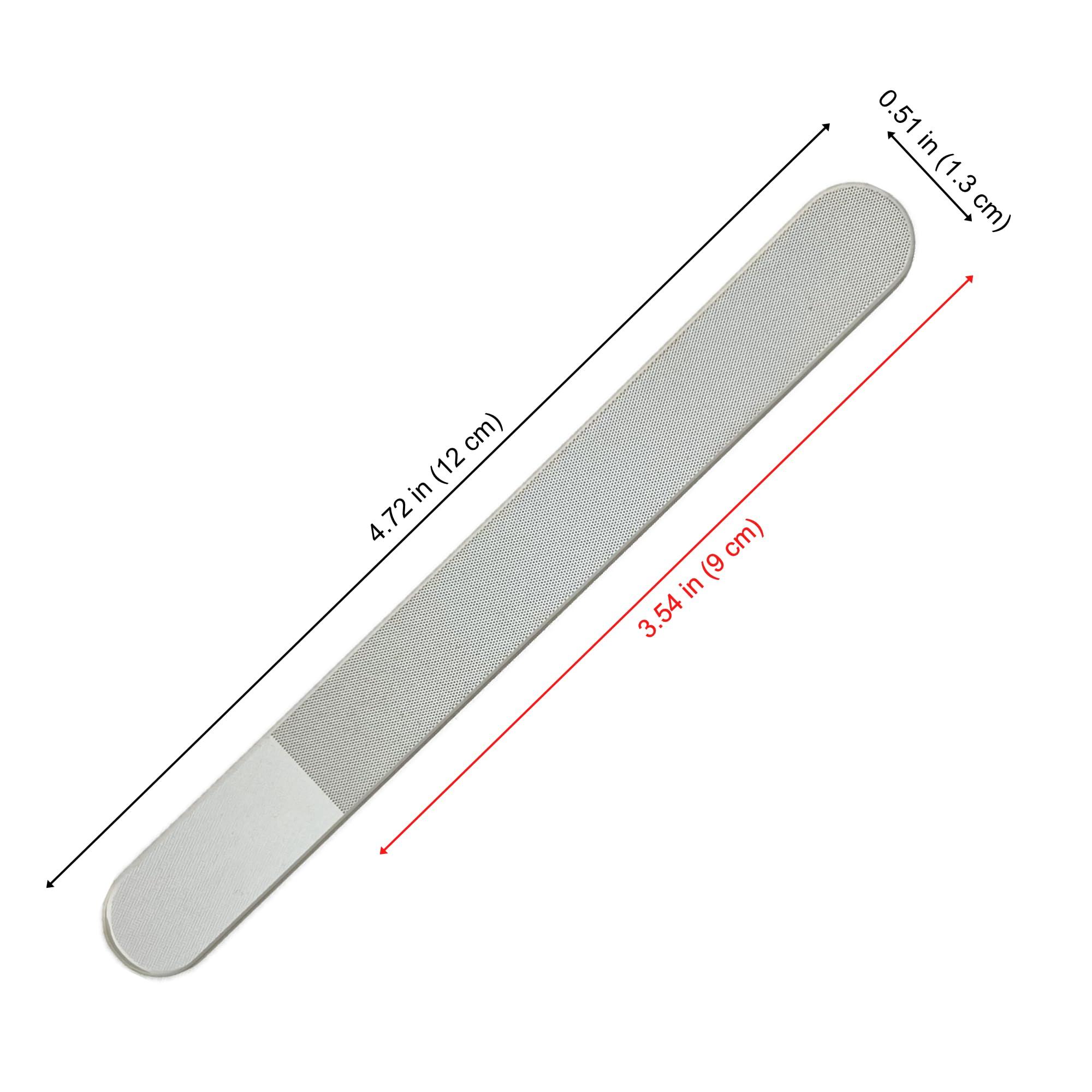 YESTAND Glass Nail File with Case - Glass Nail Buffer for Shining Natural Nails and Smooth Natural Nail Edges, Nano Glass Nail File (1 Count)