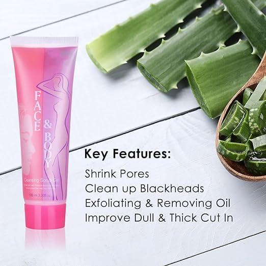 TNO Generic TNO Aloevera Face & Body Cleansing Scrub Gel, (100ml)