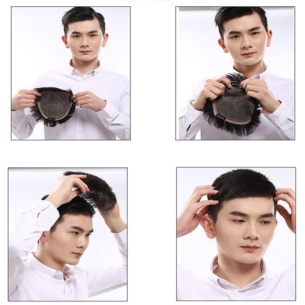 CALLARON CALLARON Black Wig Womens Headbands Mens Headband Black Mens Wig Male Hair Wigs Men Full Wig Black Male Wig Hair Replacement Wig for Daily Wear Party Womens Headbands Mens Headband Afro Wig