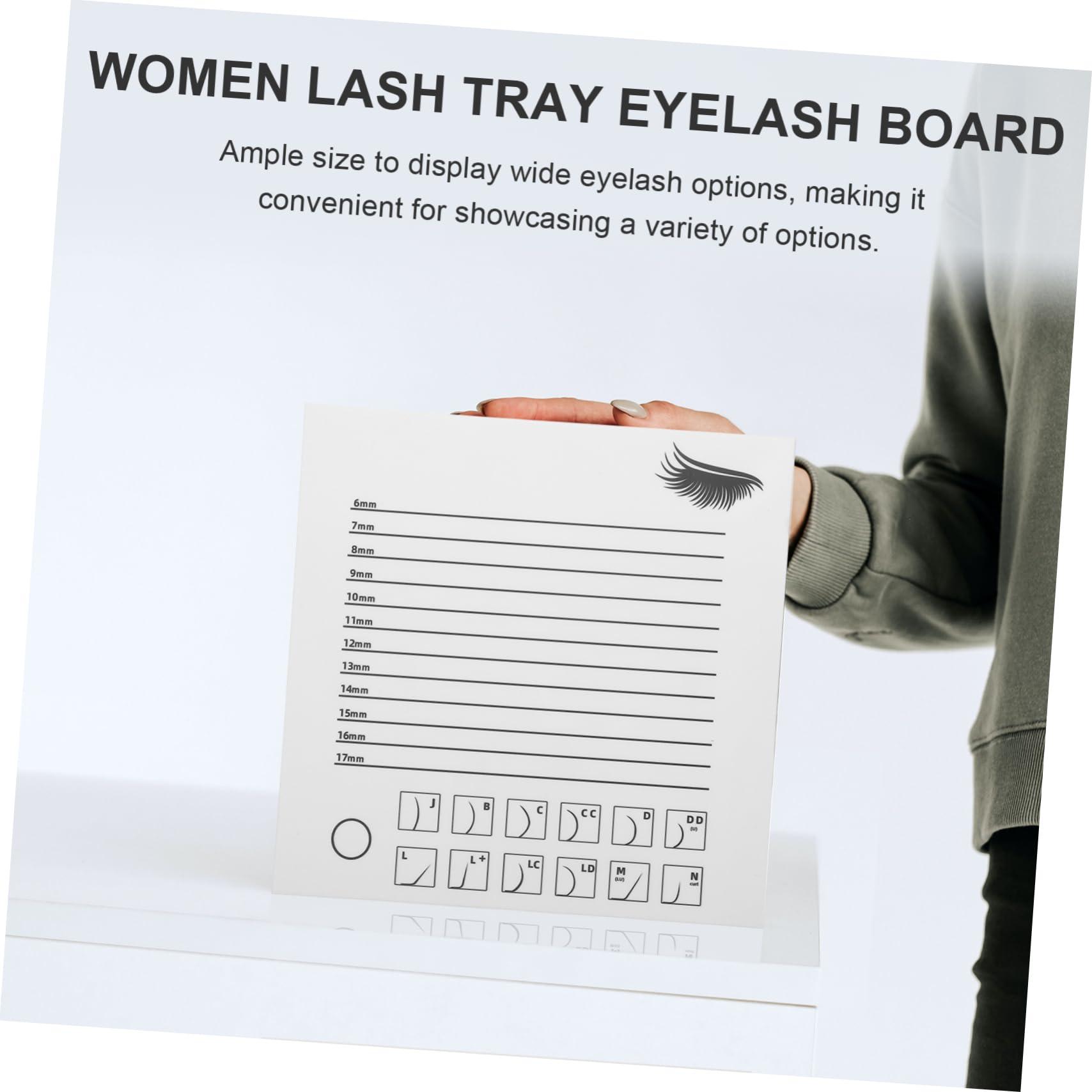 AUTSUPPL AUTSUPPL Crylic Lash Display Board Large Eyelash Tray for Extensions Lash Holder Tray