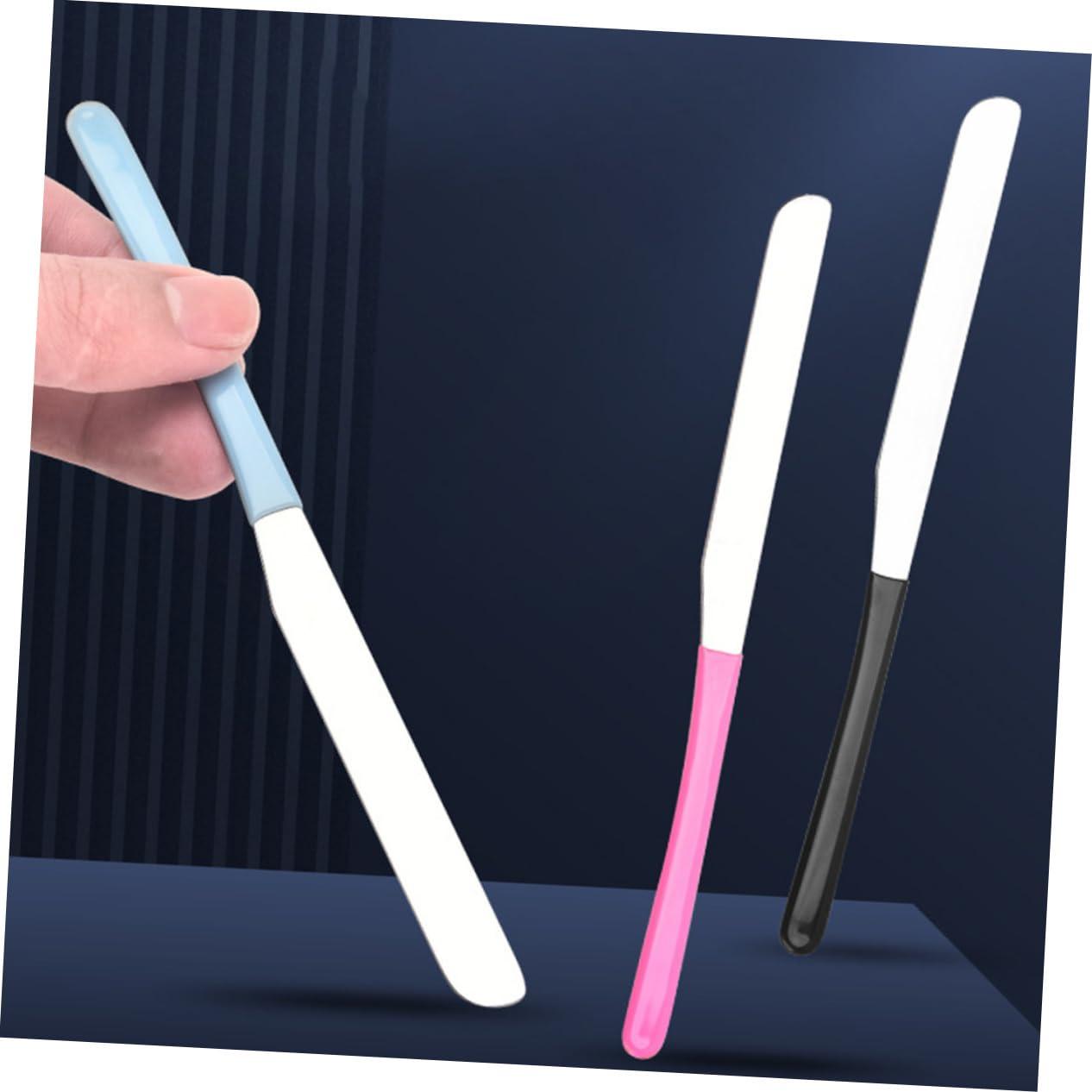 MAGICLULU MAGICLULU Cosmetic Mixing Makeup Spatula Double Foundation Makeup Stirring Tool Metal Makeup Spatula