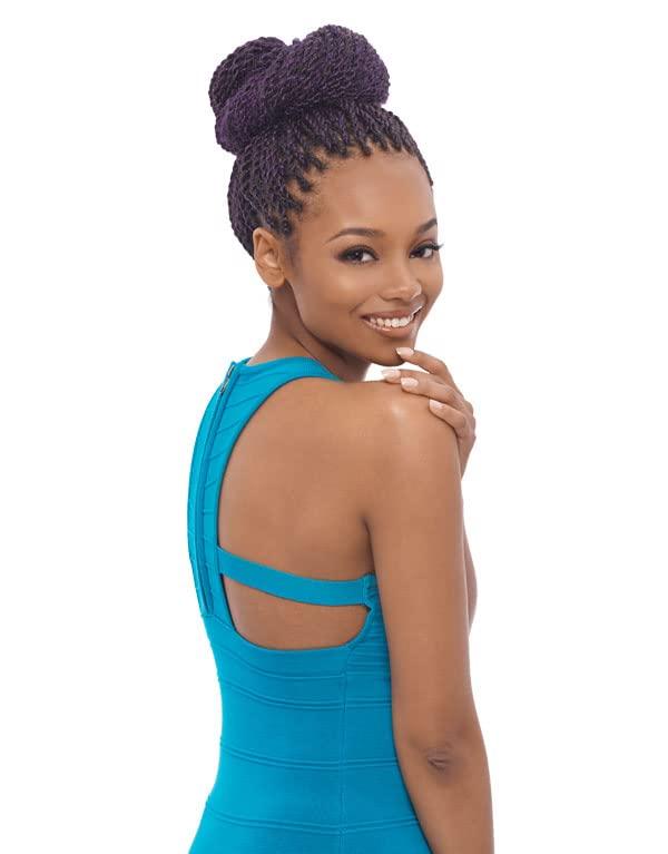 Janet Collection Janet Collection Caribbean Braid Beauty is Expression 3X Afro Twist Braid 80\" (1B)
