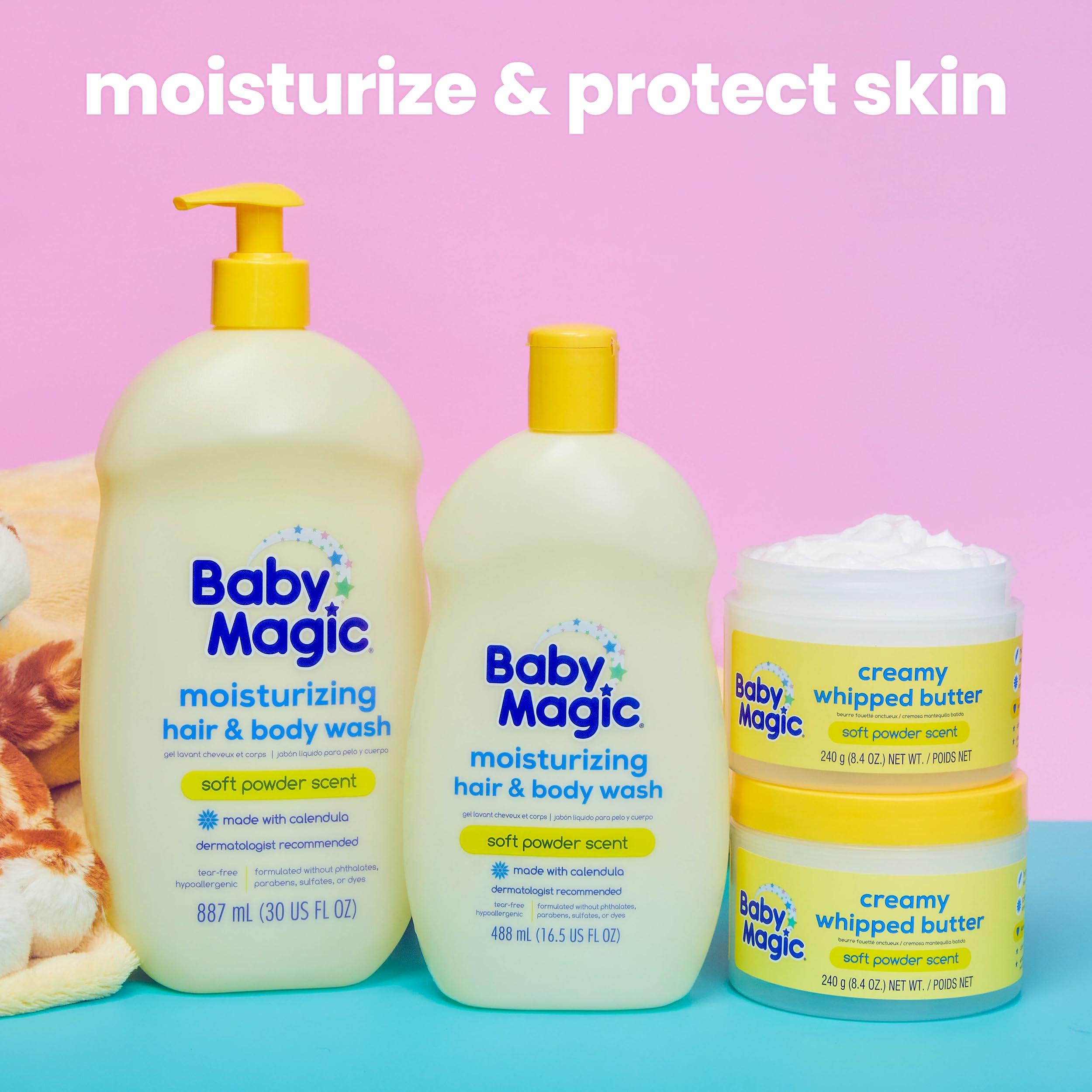 Baby Magic Baby Magic Creamy Whipped Butter | Helps Keep Skin Feeling Healthy and Baby Soft | Shea Butter & Colloidal Oat | 8.4 fl oz.