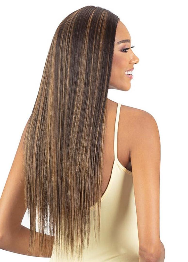 Mayde Beauty Mayde Beauty Bloom Bundle Straight Weave Hair Multipack With Closure STRAIGHT 4PCS (18\"20\"22\"+CL) (4 Medium Brown)