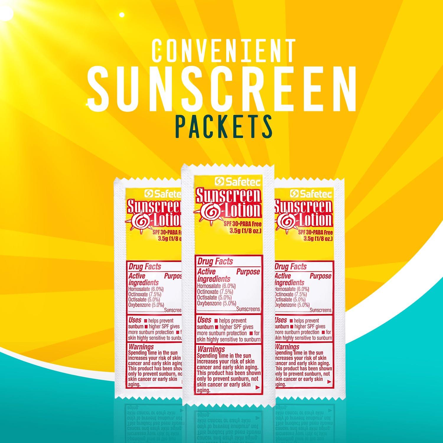 HOMESPHERE Sunscreen Lotion, SPF30 Protection and PABA Free, Individual Packets of Sunscreens (Pack of 1000) Travel Size Sun Screen for Outdoors, Bundled with reclosable Homesphere bag
