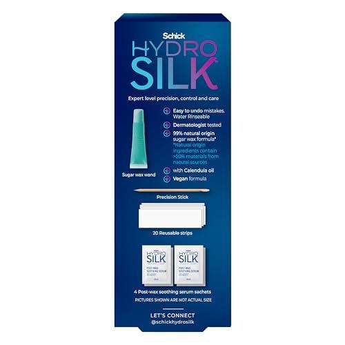 Schick Hydro Silk Schick Hydro Silk Sugar Wax Wand | Soft Wax, Eyebrow Wax Pen, Face Wax, Lip Wax, Face Hair Removal Depilatory Wax