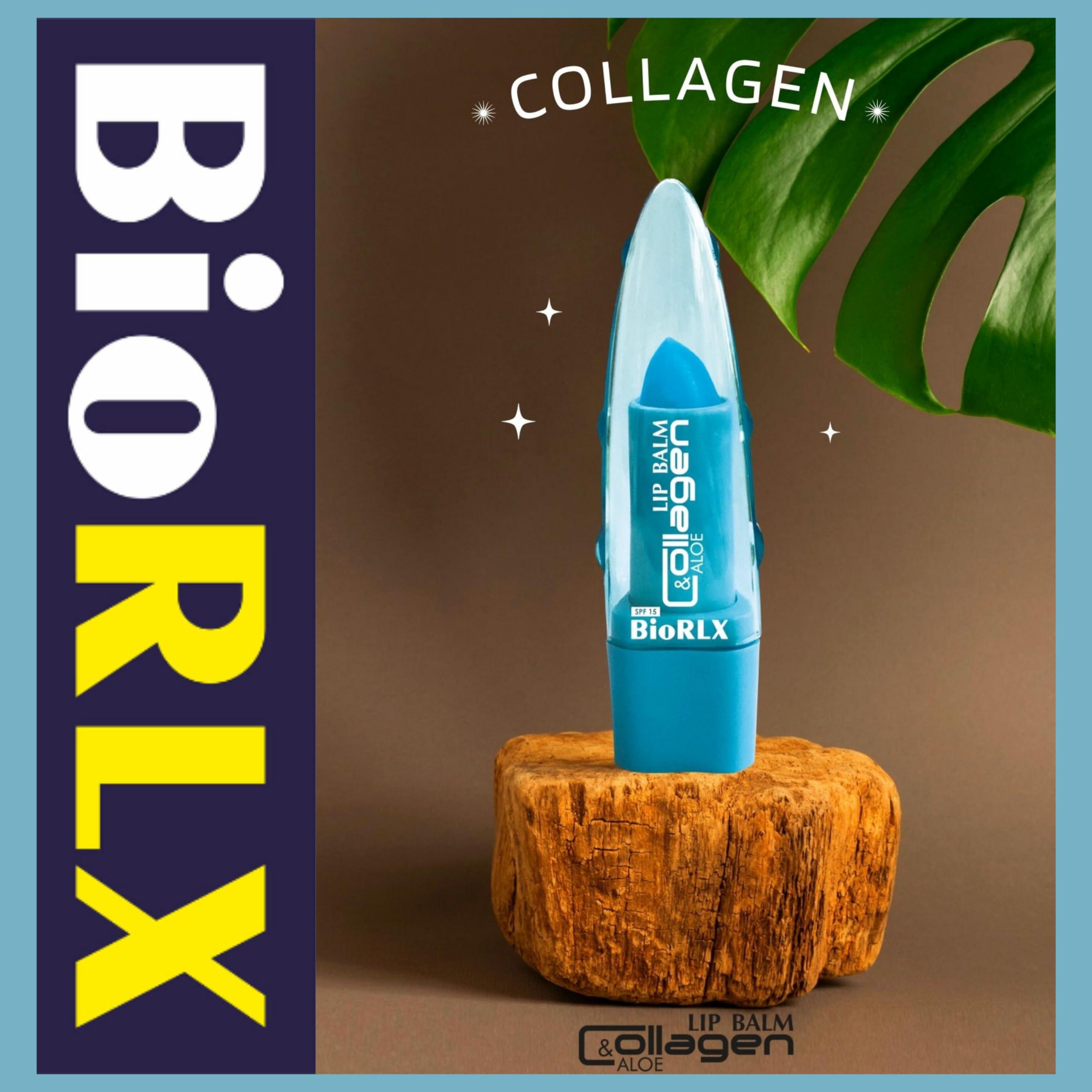 BioRLX BioRLX Collagen & Aloe Vera Lip Balm - Advanced Anti-Aging Lip Care for Youthful and Hydrated Lips (Collagen, 0.12 Ounce (Pack of 1))