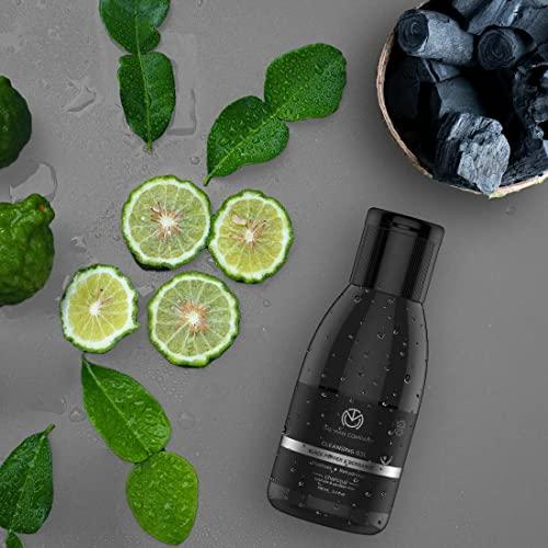 The Man Company The Man Company Charcoal Cleanser for Oily Skin, Gel Based Cleanser (Black Pepper & Bergamot), Blackhead Cleanser, Oily Skin Facial Cleanser, 3.3 oz