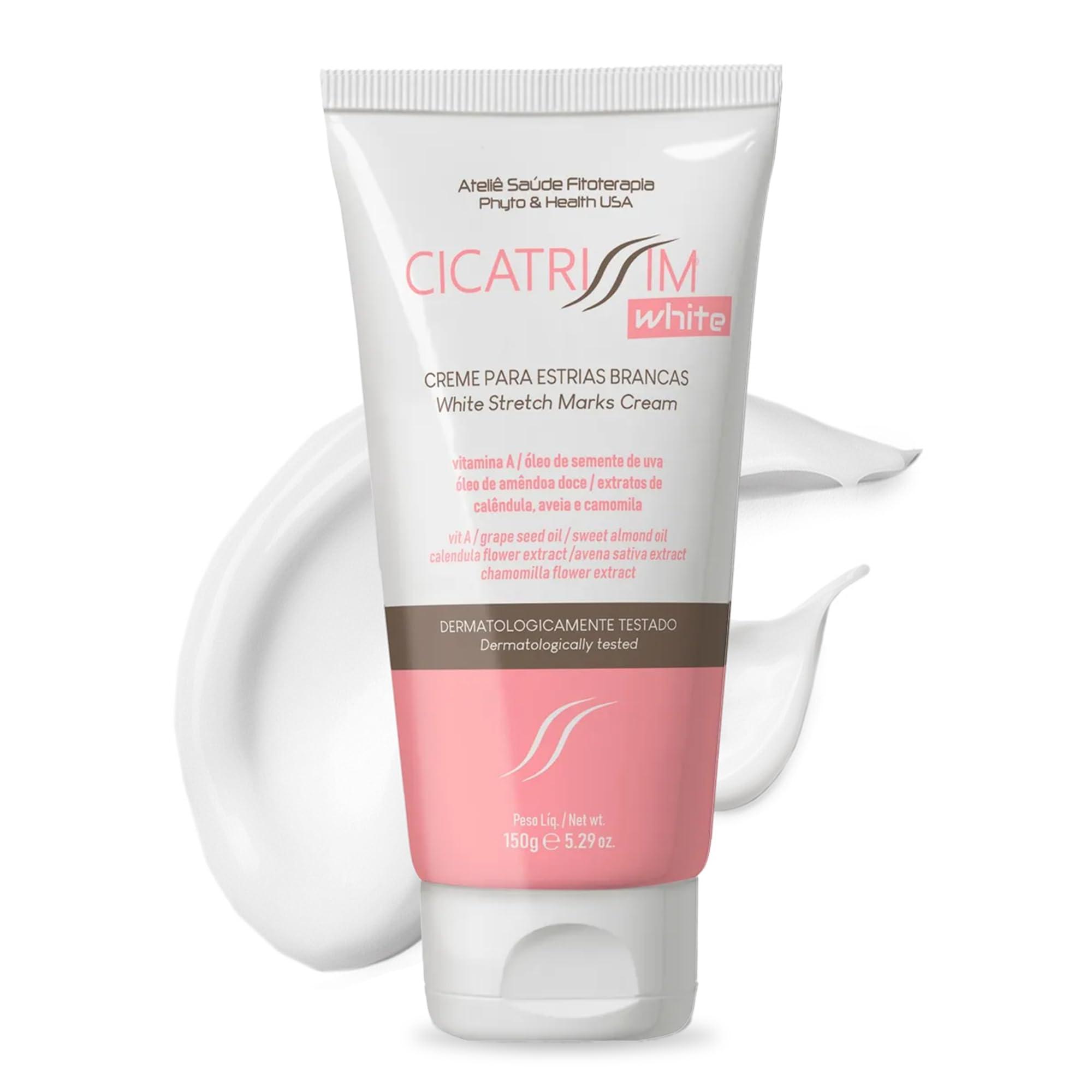 Cicatrissim Cicatrissim White Stretch Mark Fade and Removal Cream - Innovative Formula With Pure and Powerful Natural Ingredients From Brazilian Flora - For All Skin Types.