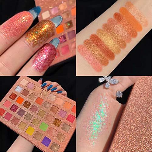 DREZEA DREZEA Eyeshadow Palette Shimmer Glitter Palett Professional 40 Colors Natural Long-Lasting Eyeshadow Cosmetic Waterproof Eyeshadows