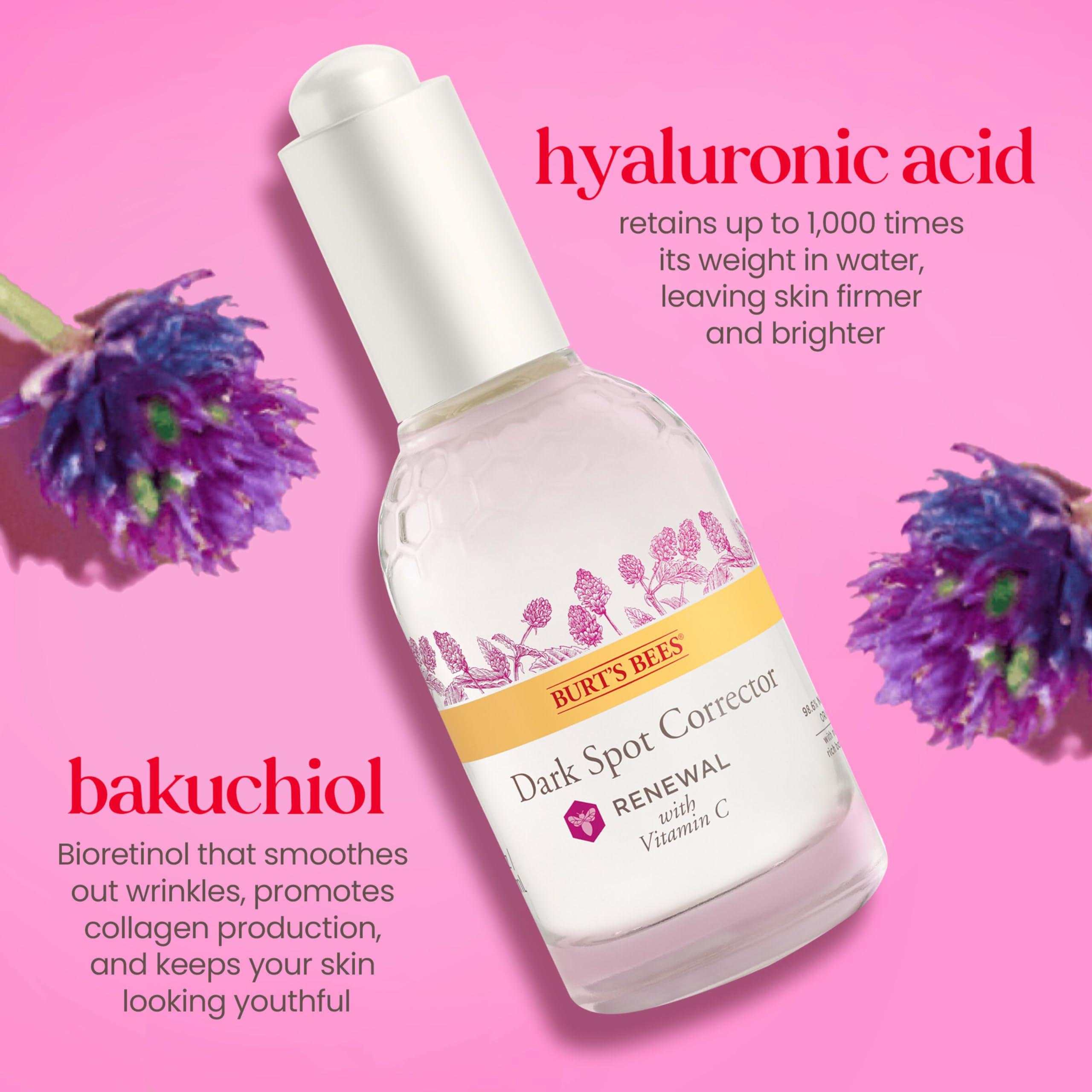 Burt's Bees Burt\'s Bees Renewal Dark Spot Corrector With Natural Retinol Alternative and Vitamin C, Reduces Appearance of Dark Spots and Uneven Skin Tone, 98.6 Percent Natural Origin Skin Care, 1 fl. oz. Bottle