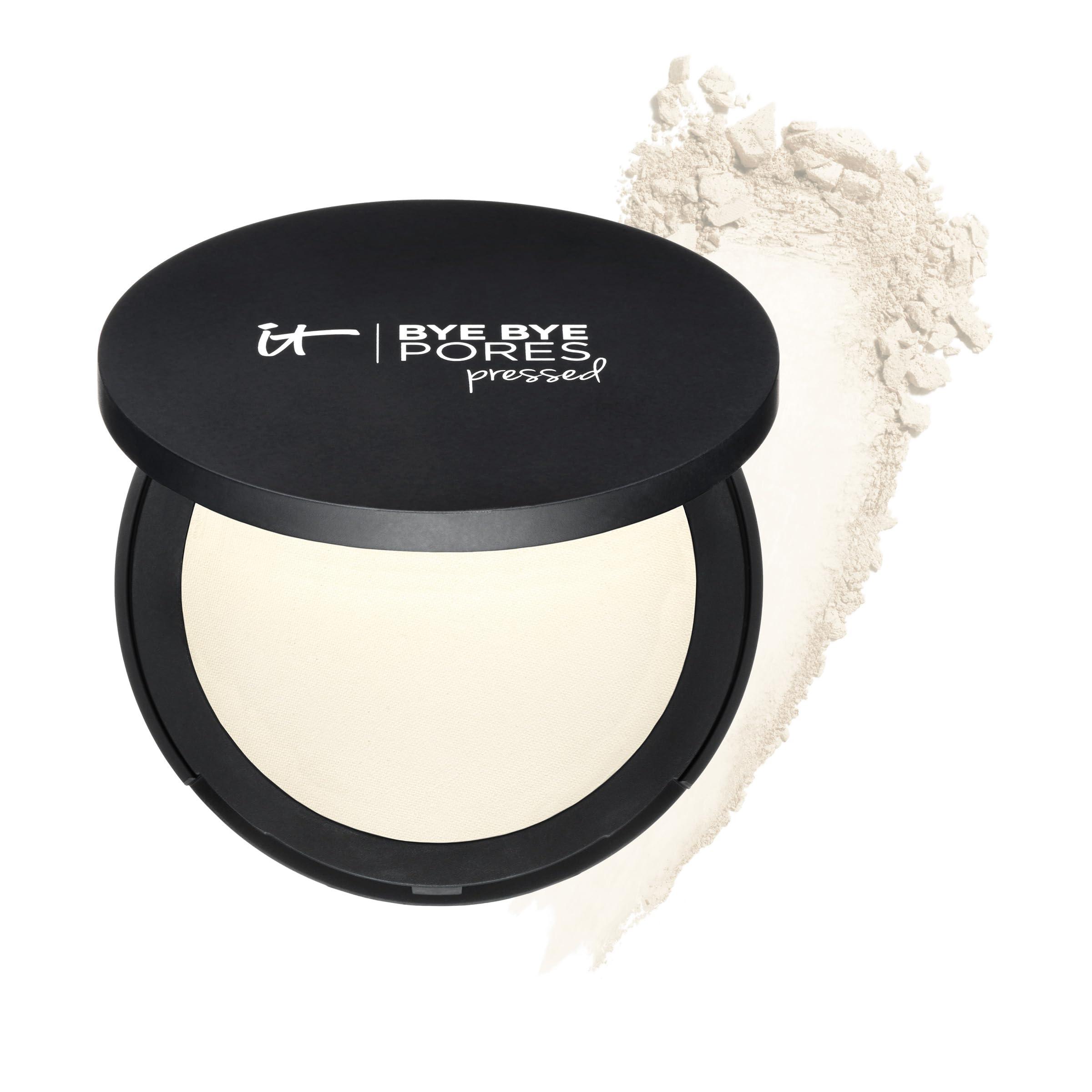 IT Cosmetics IT Cosmetics Bye Bye Pores Pressed Finishing Powder - Universal Translucent Shade - Contains Anti-Aging Peptides, Hydrolyzed Collagen & Antioxidants - 0.31 oz