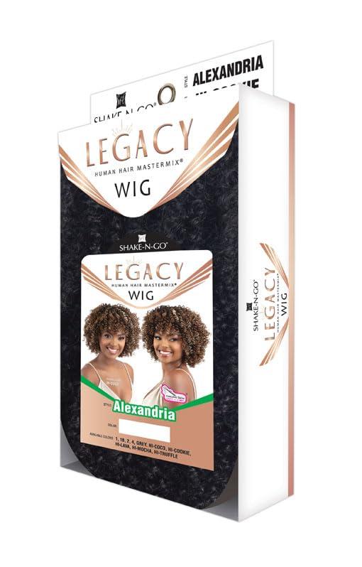 Shake-N-Go Shake-N-Go Human Hair Blend Wig Legacy Alexandria (HI-MOCHA)