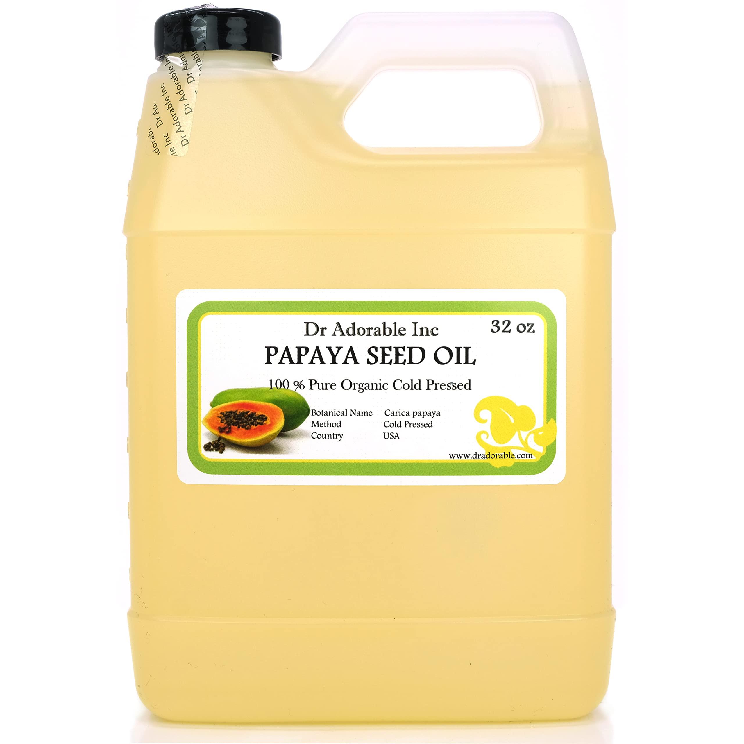 Dr Adorable Dr Adorable - 32 oz - Papaya Seed Oil - 100% Pure Natural Premium Organic Cold Pressed