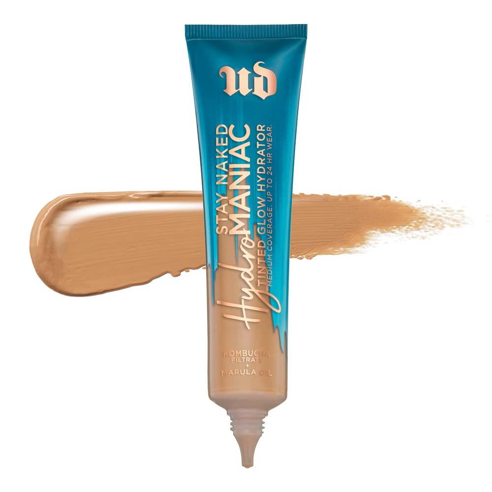 URBAN DECAY Urban Decay Hydromaniac Dewy Foundation (51 Medium Neutral) Hydrating Tinted Moisturizer for Dry Skin, Buildable Medium Coverage, Non-comedogenic, Vegan, Cruelty-free