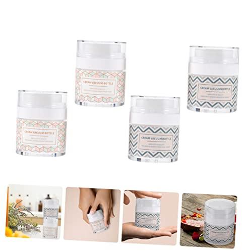NOLITOY NOLITOY Facial Cream Storage Jars Multipurpose Makeup Package Bottles 4pcs Cream Sub Storage Bottles Spill Proof for Travel