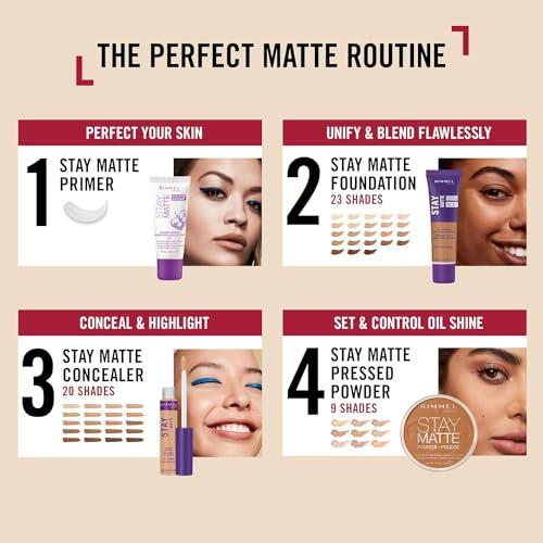 Rimmel Rimmel London Stay Matte - 611 Sable - Concealer, 24-Hour Wear, Shine Control, Fights Free Radicals, 0.23oz